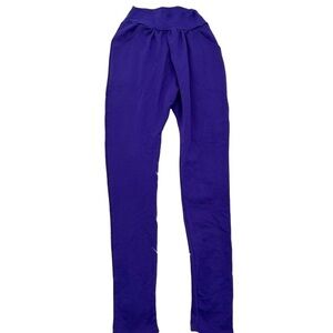 Urban Groove Size Small Adult Skinny Cotton Harem Pant Purple Pockets Stretch